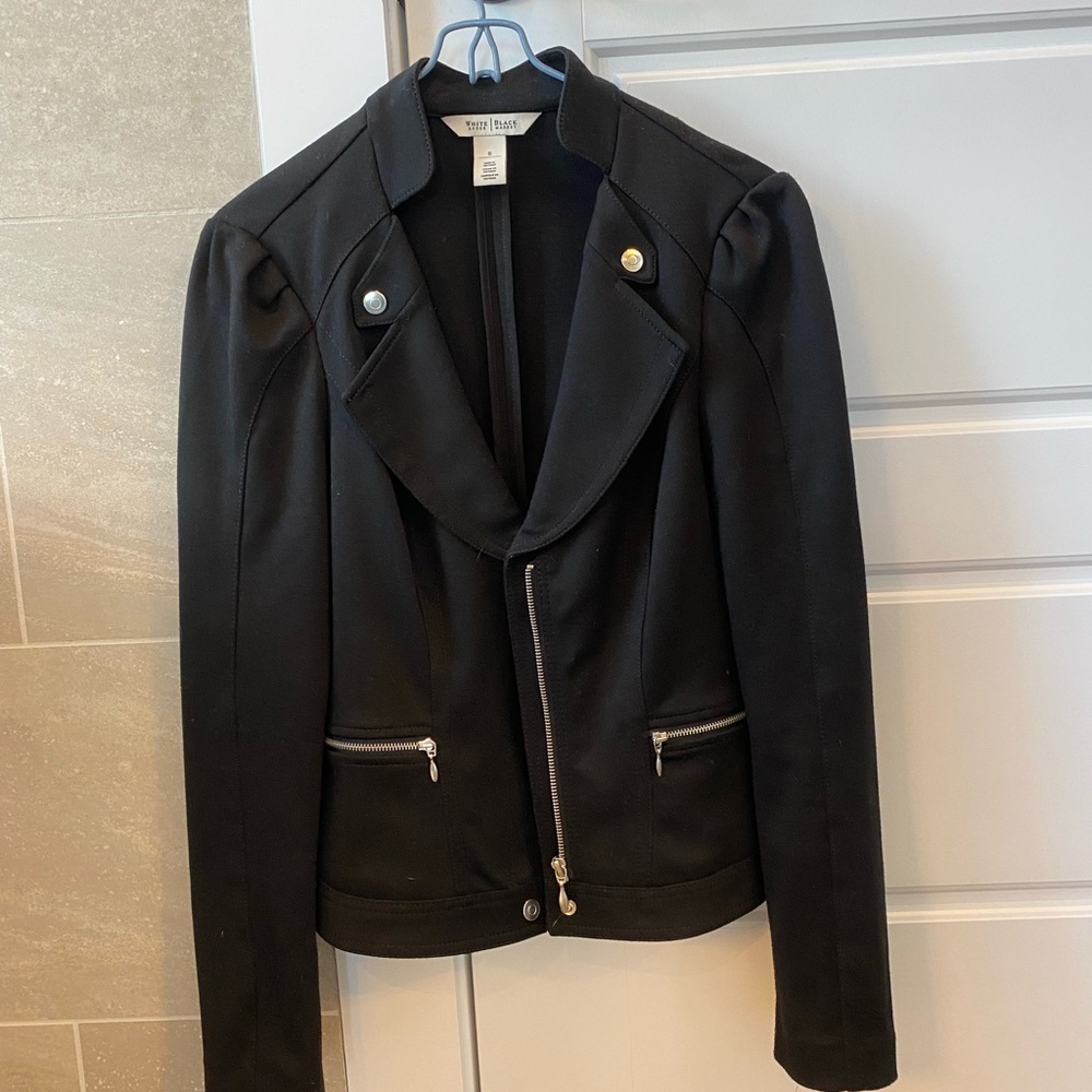 White House Black Market Moto Jacket Size 0